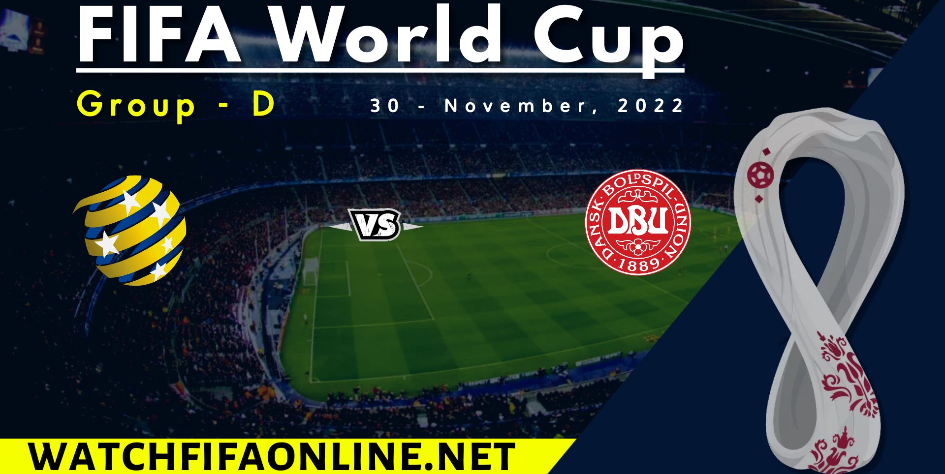 Australia Vs Denmark Live Stream 2022 | FIFA WC slider